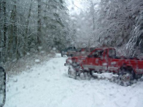 1985 Ford Bronco - Turning around at the bottom of Margaret Creek Pass.