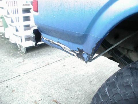 1985 Ford Bronco - Here is the damage I received.