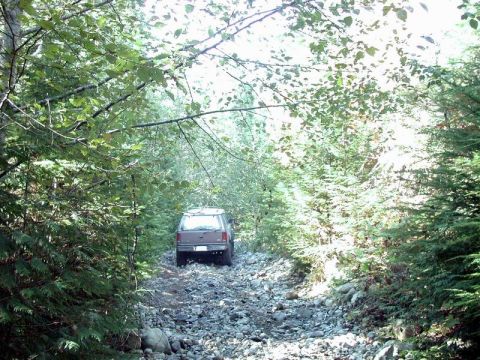 1985 Ford Bronco - The harder way out of Hale Creek.