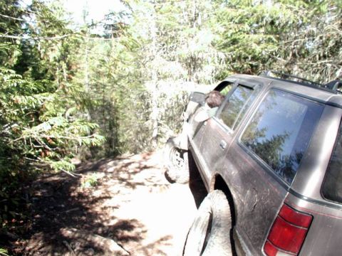 1985 Ford Bronco - Inder playing around at the first campsite at Sunrise Lake.