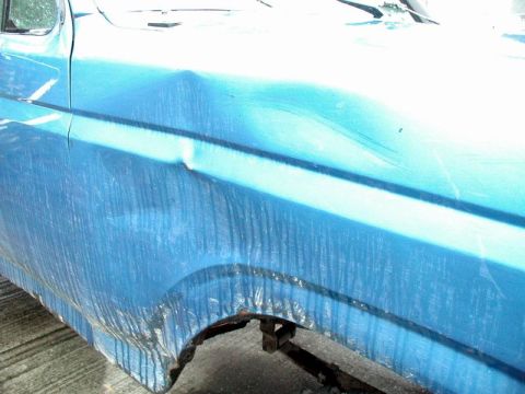 1985 Ford Bronco - Dent #2. This fender seems to like dents.