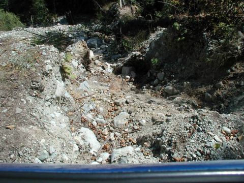 1985 Ford Bronco - A little narrow; only about 150' to the bottom.
