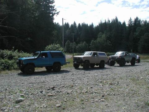 1985 Ford Bronco - Today's participants.