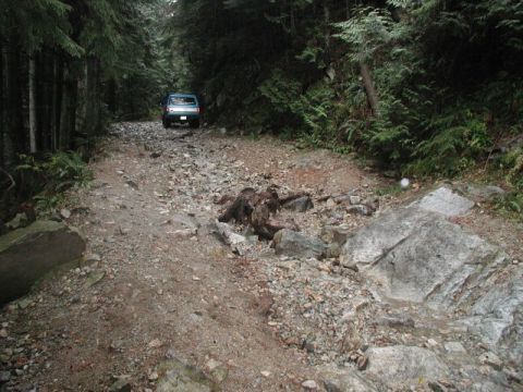 1985 Ford Bronco - Just past where the old gate was.