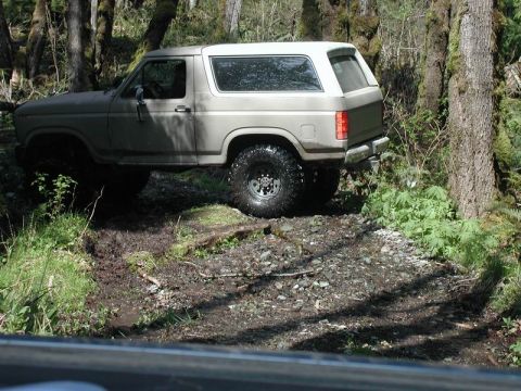 1985 Ford Bronco - Doug turning around.