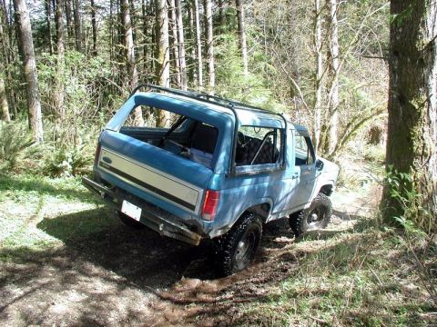 1985 Ford Bronco - Side road off the Chilliwack Bench FSR.