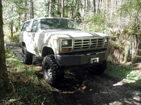 1985 Ford Bronco - Side road off the Chilliwack Bench FSR.