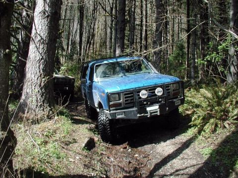 1985 Ford Bronco - Side road off the Chilliwack Bench FSR.