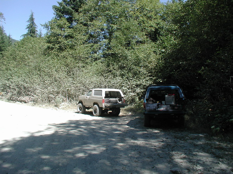 No pictures, but Doug lost the right front brake caliper slider.