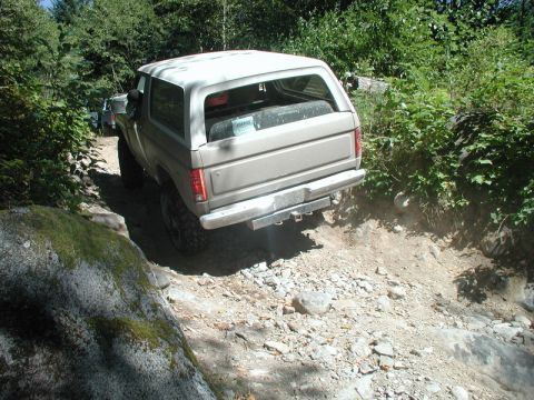 1985 Ford Bronco - Crossing Middle Creek.