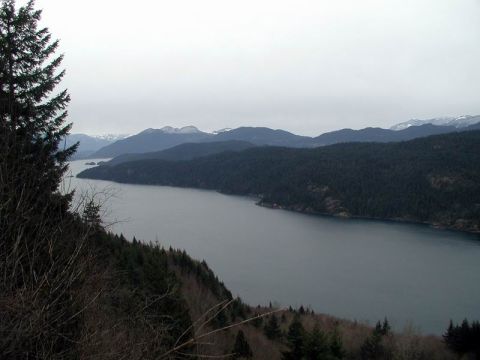 1985 Ford Bronco - Looking SouthWest over Harrison Lake.