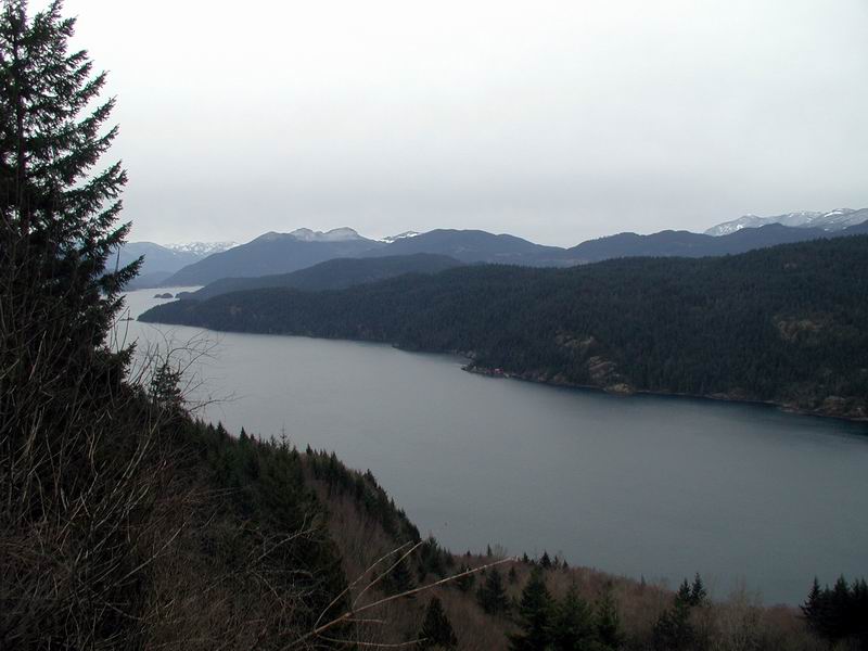 Looking SouthWest over Harrison Lake.