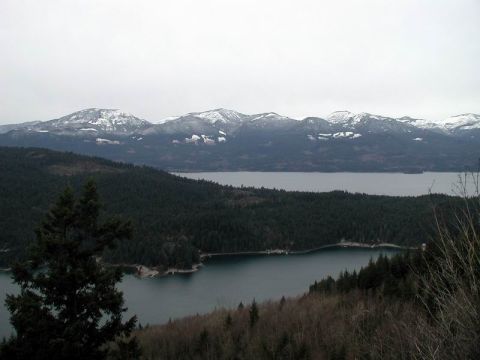 1985 Ford Bronco - Looking NorthWest over Harrison Lake.