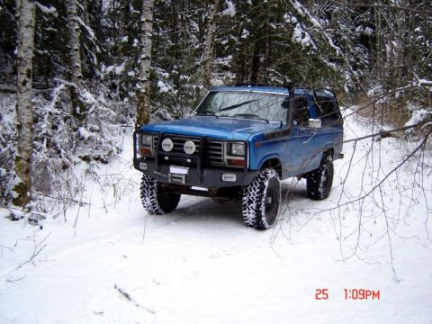 1985 Ford Bronco - The road appeared to end at this point.