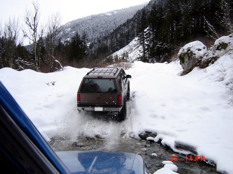 This snow was slick.