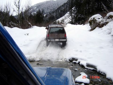1985 Ford Bronco - A little rpm was required to get out.