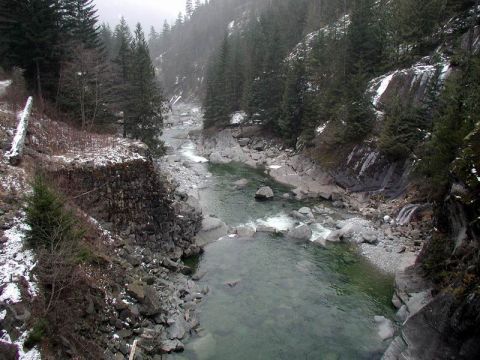 1985 Ford Bronco - Looking down Big Silver Creek.