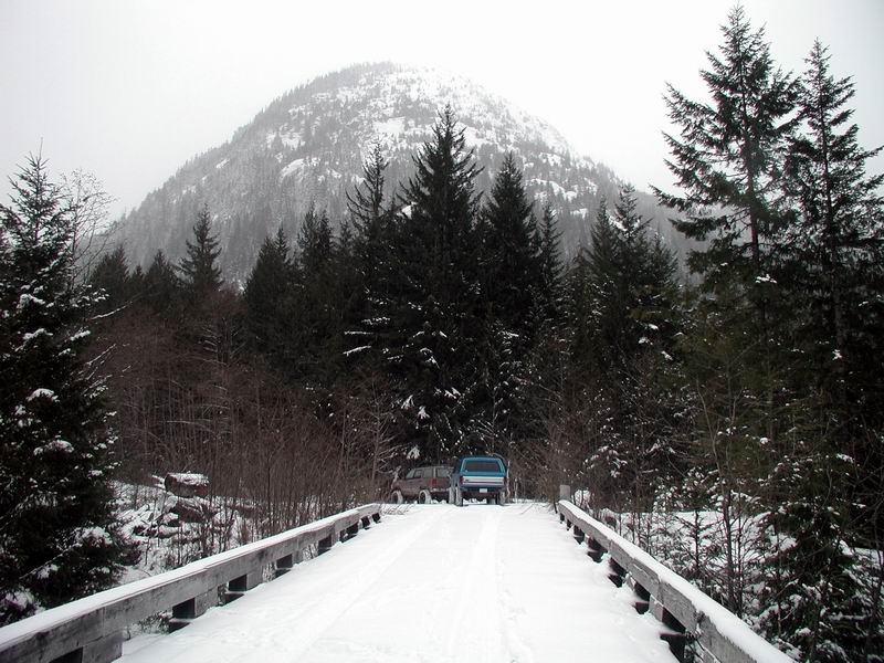 The Kookipi Creek FSR junction. This road goes to Boston Bar.