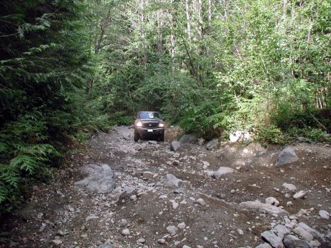 1985 Ford Bronco - Just before the V-rock heading up to Sunrise Lake.