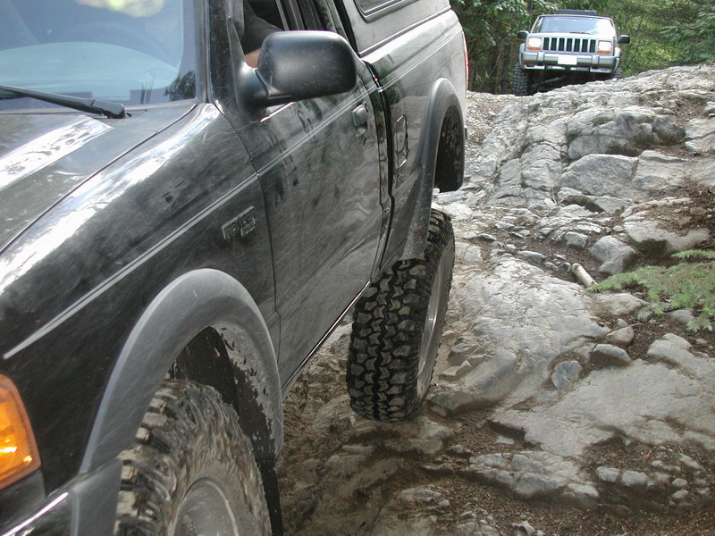 Coming down the V-rock.