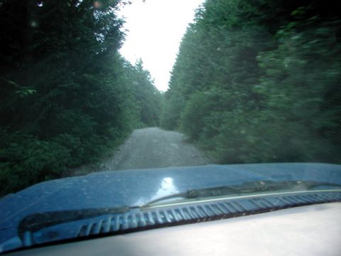 1985 Ford Bronco - Heading up Margret Creek Pass.