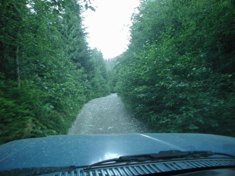 1985 Ford Bronco - Heading up Margret Creek Pass.