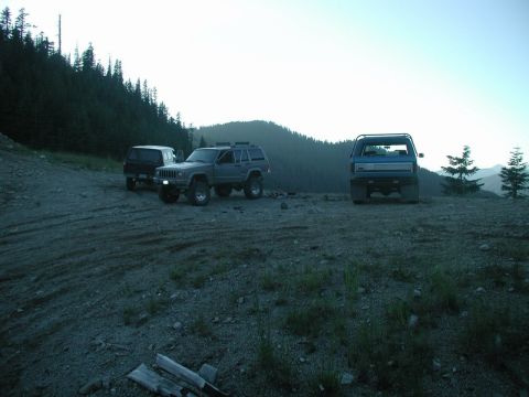 1985 Ford Bronco - The summit of Margret Creek Pass.