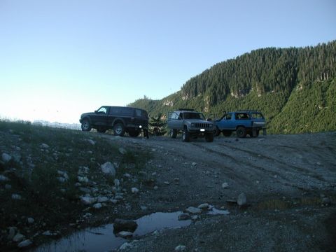 1985 Ford Bronco - The summit of Margret Creek Pass.