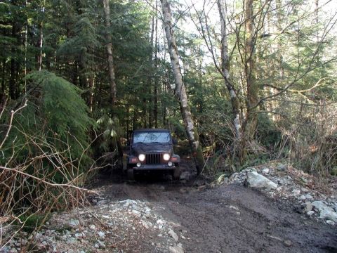 1985 Ford Bronco - Jeff coming out of the bypass.