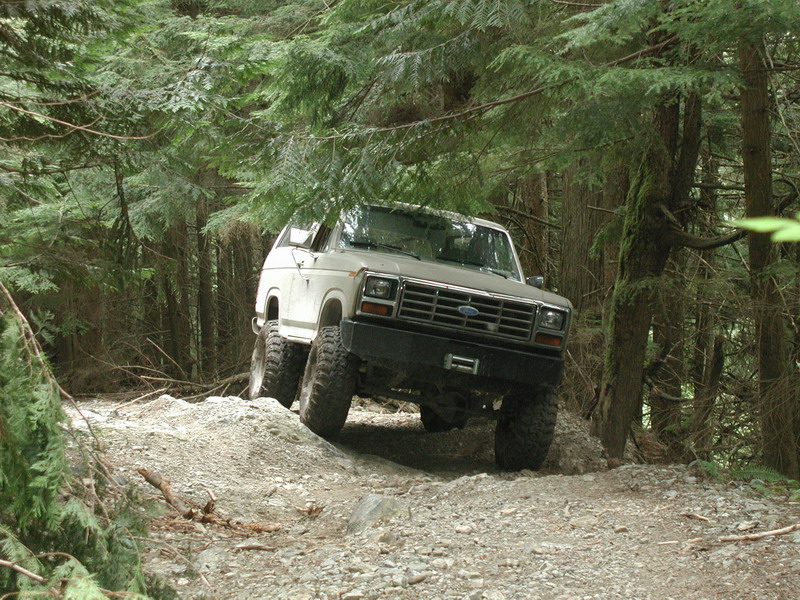 Doug coming up the hard line (don't look down).
