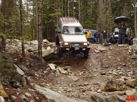 1985 Ford Bronco - The new entrance to the trail.