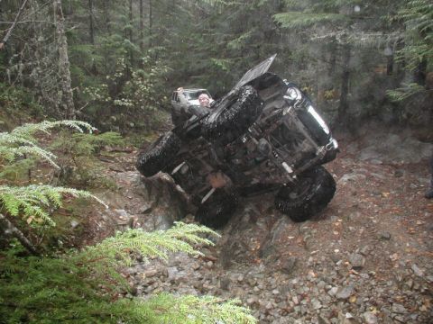1985 Ford Bronco - Ian gently placed his CJ on its side.