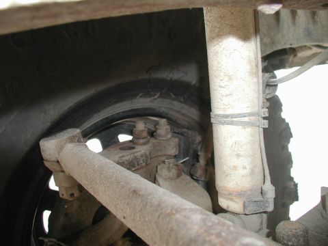 1985 Ford Bronco - My front ARB line tore off (repaired on the trail).