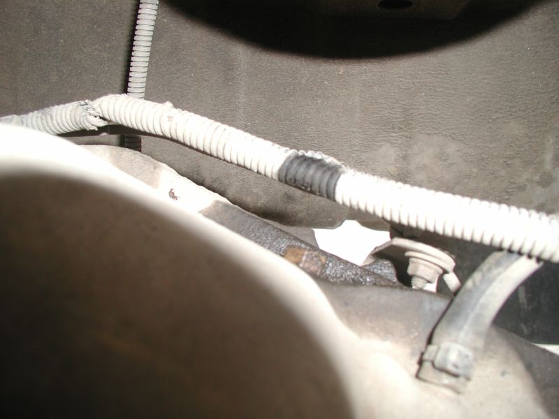 The impact was hard enough to break the welds of the (rusted) mount for the OBA tank.