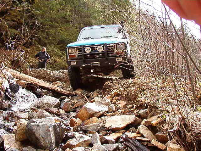The start of the old road to Clear Creek.