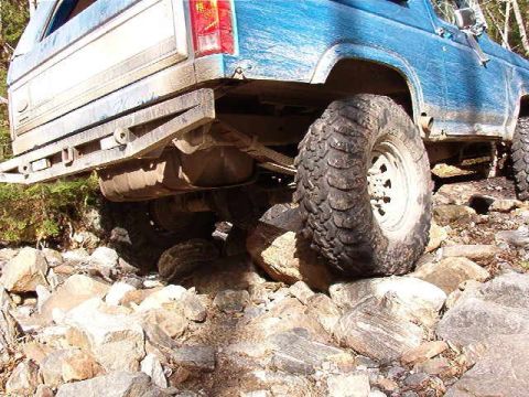 1985 Ford Bronco - The 14 bolt meets a new rock friend.