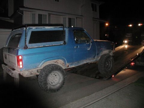 1985 Ford Bronco - Had to get a tow home.