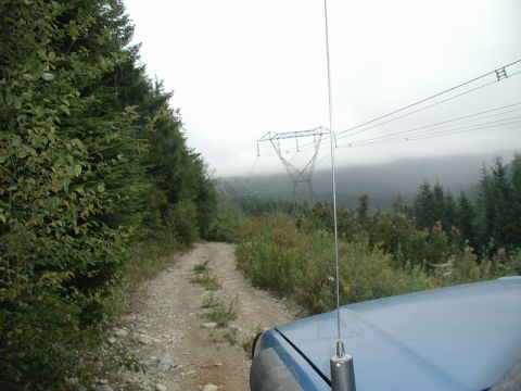 1985 Ford Bronco - Heading along the powerlines.