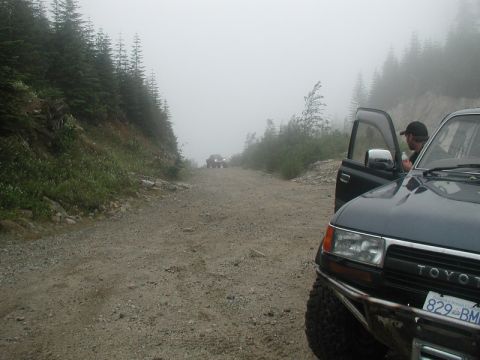 1985 Ford Bronco - The top of Margret Creek Pass.