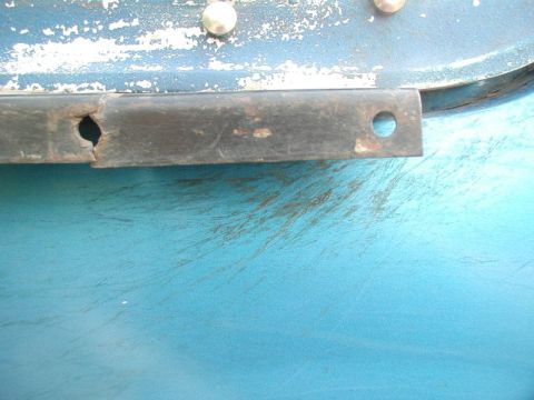 1985 Ford Bronco - Here are some of the marks that the tree's left on Blue.