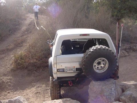 1995 Ford Bronco - it was holding the truck up here. i rocked it back and forth to try to get off which caused the steel to tear. Couldnt get off so i had to…