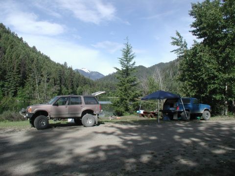 1985 Ford Bronco - We spent the first night at Carol Lake.