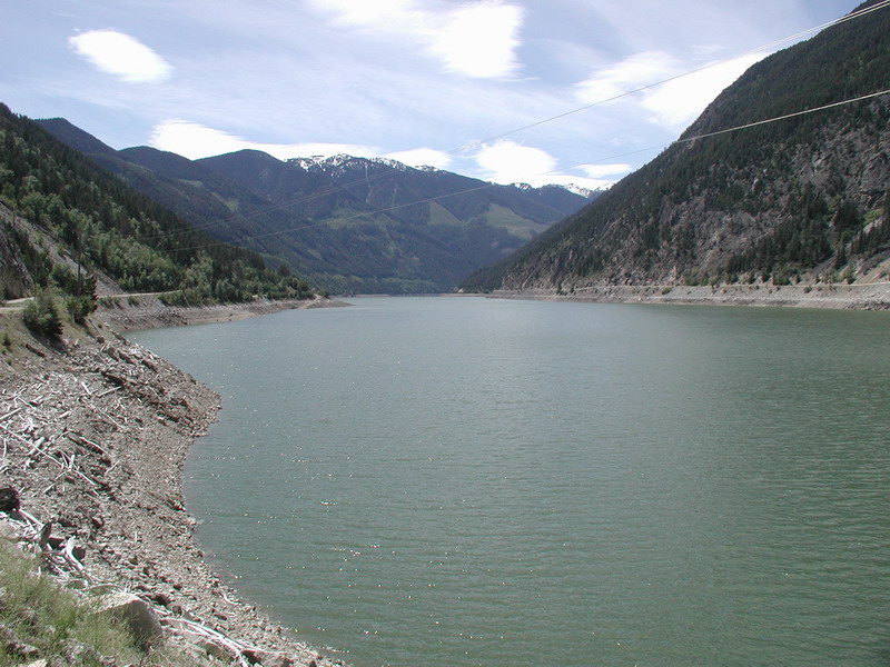 Looking West up Carpenter Lake.