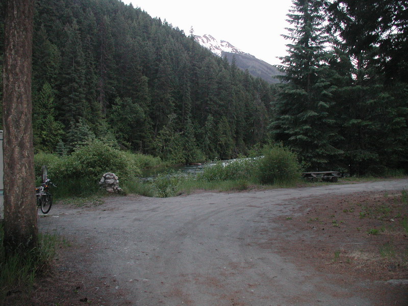 We had a nice view of Cayoosh Creek.
