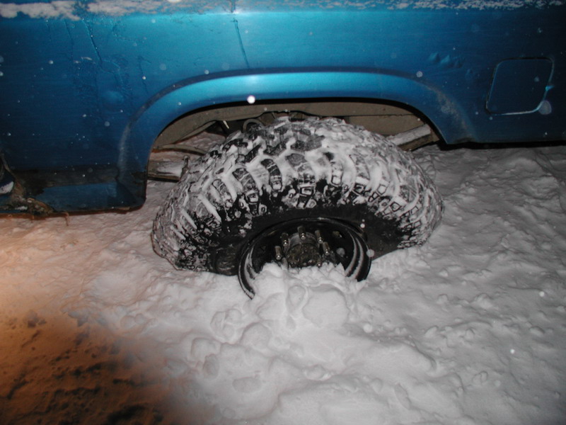 Blew the bead on the the right rear while winching; to much side load.