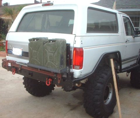 1995 Ford Bronco - welded it to the swing out carrier.