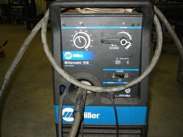 Miller Millermatic 210 wire welder with controls and cables