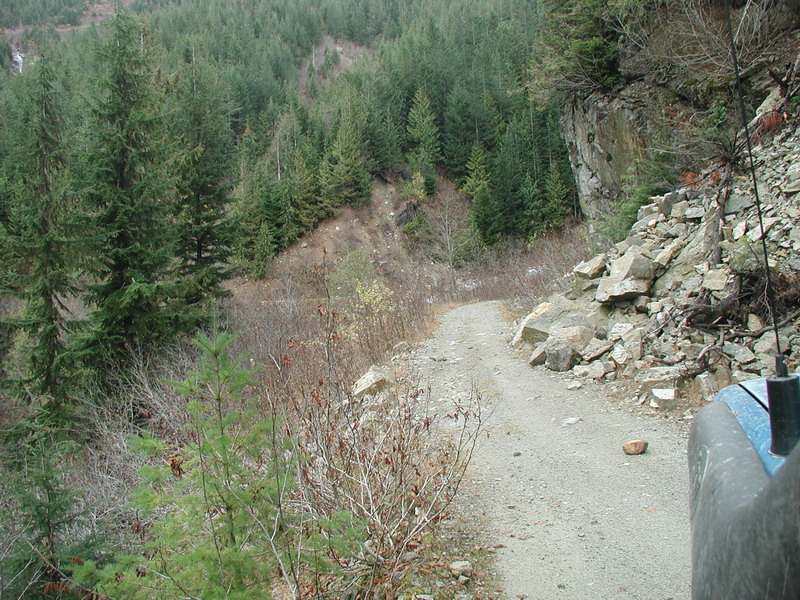 The road around Dixon Lake.