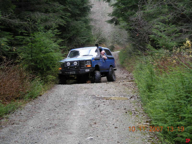 This was down on the Statlu FSR. There were two sink holes, opposite of one another, which made things interesting.