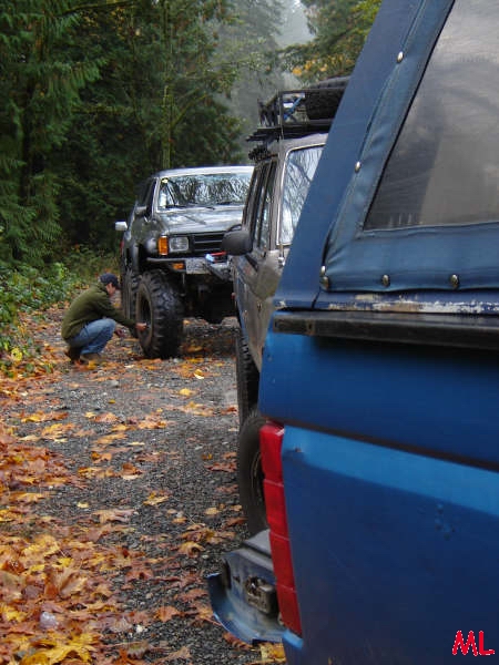 Airing down.